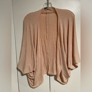 Yala Soft Peach Draped Cardigan